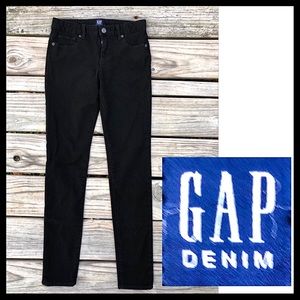 - GAP Black Super Stretch Skinny Jeans SZ 14! EUC!